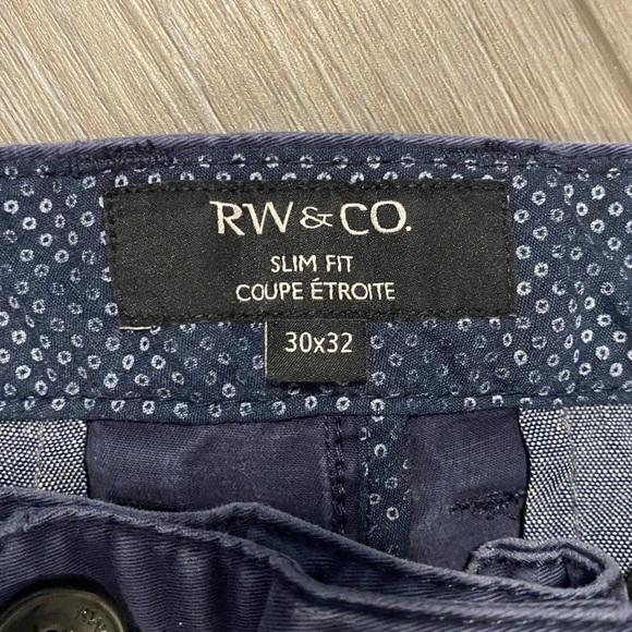 Navy Slim Fit Chinos - 30x32 - Picture 2 of 3